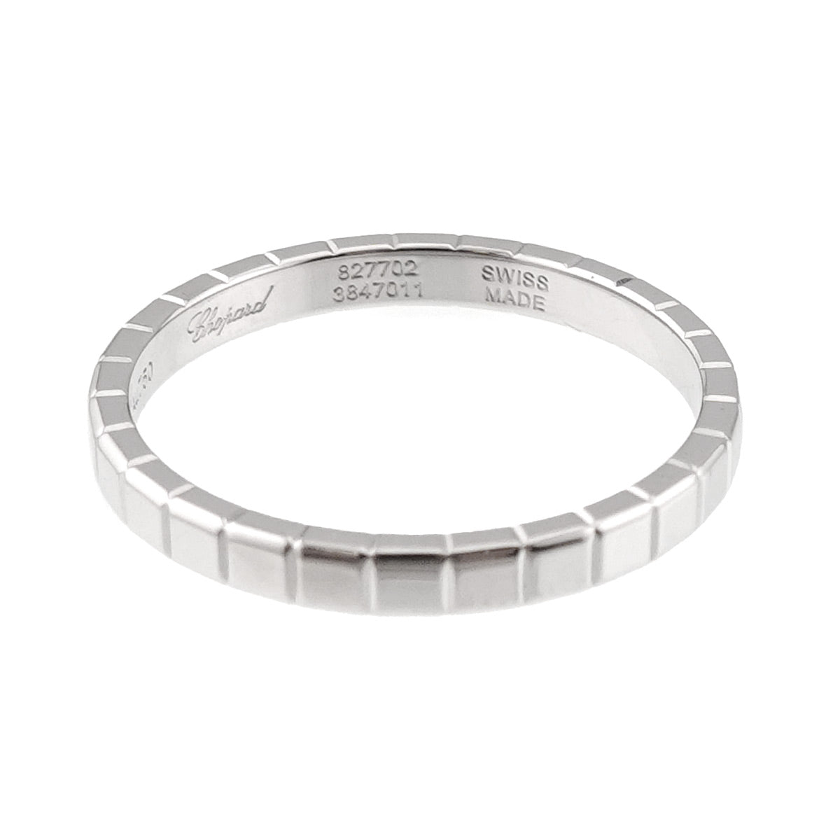 Ice Cube Ring 18K WG 750 Size7.5-7.75(US)