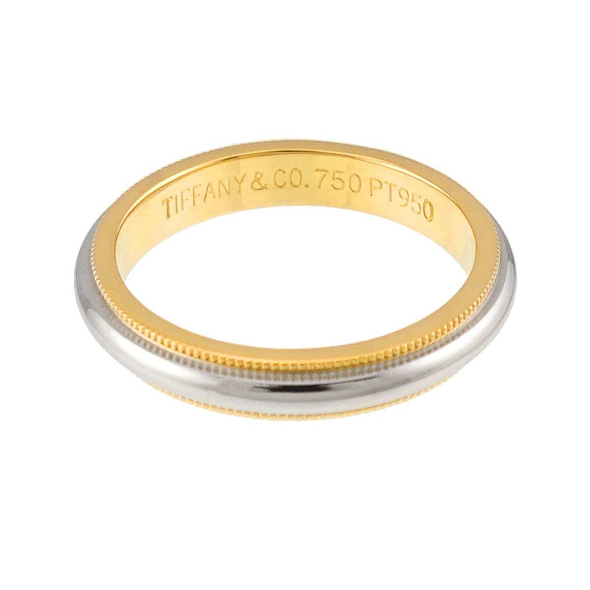 Milgrain Band Ring 18K YG 750 Pt Size6.75(US)
