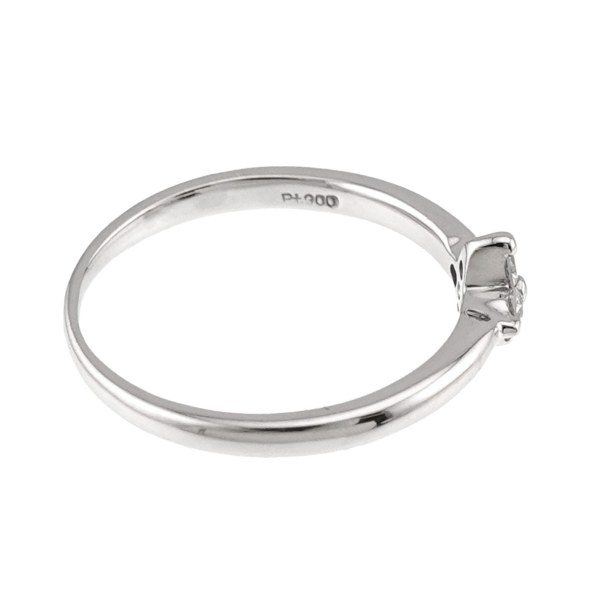 Diamond Ring Pt Platinum size4.75-5(US)