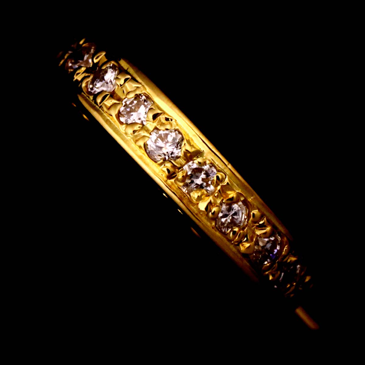 Diamond 0.08ct Earring 18K YG 750 One Piece only