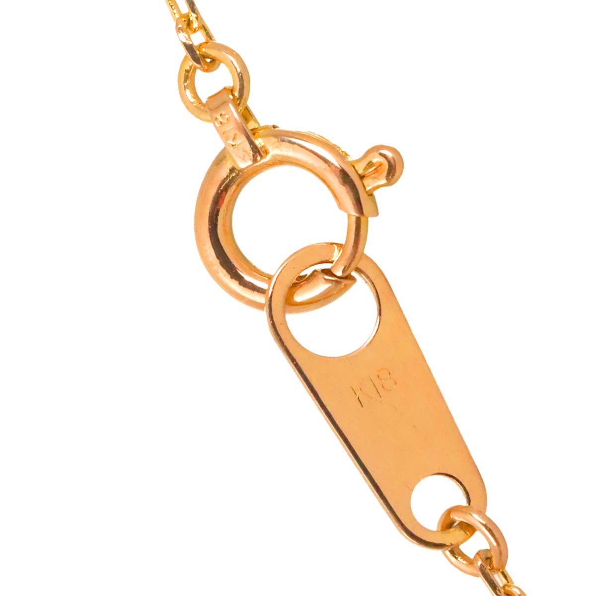 Diamond Necklace 18K PG 750