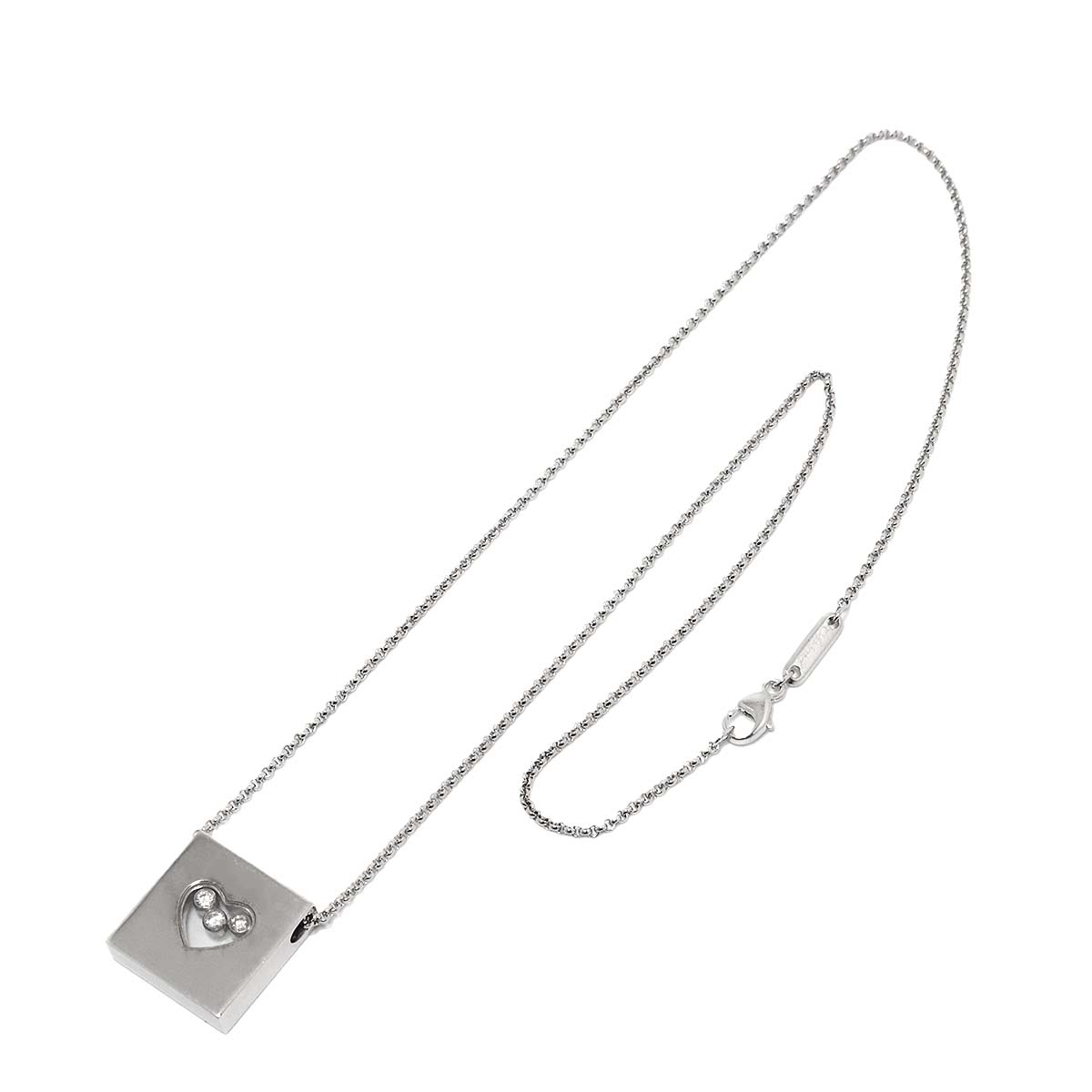 Happy Diamond Necklace 18K White Gold 750