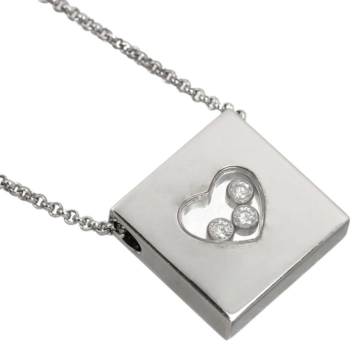 Happy Diamond Necklace 18K White Gold 750