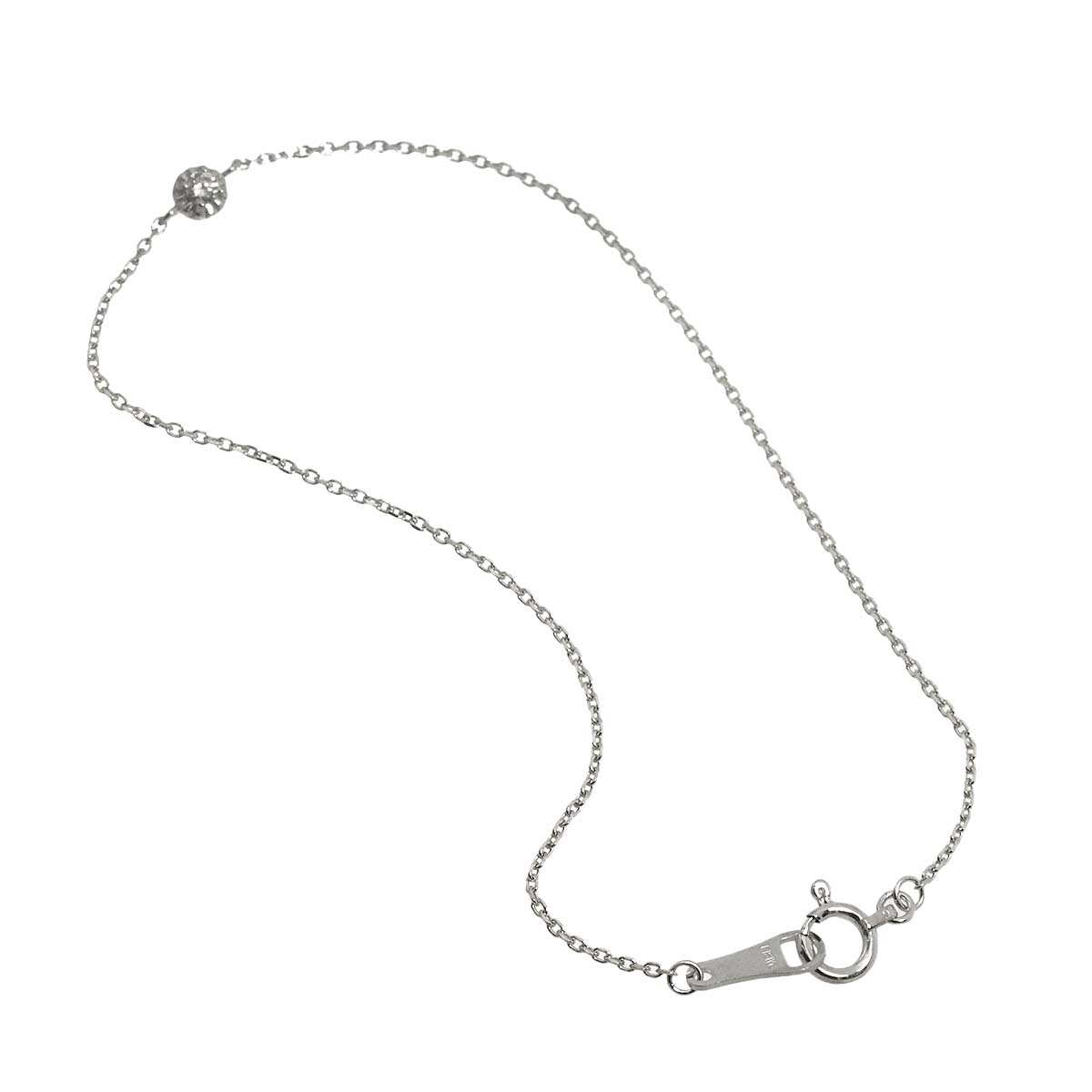 Diamond 0.03ct Bracelet 18K White Gold 750