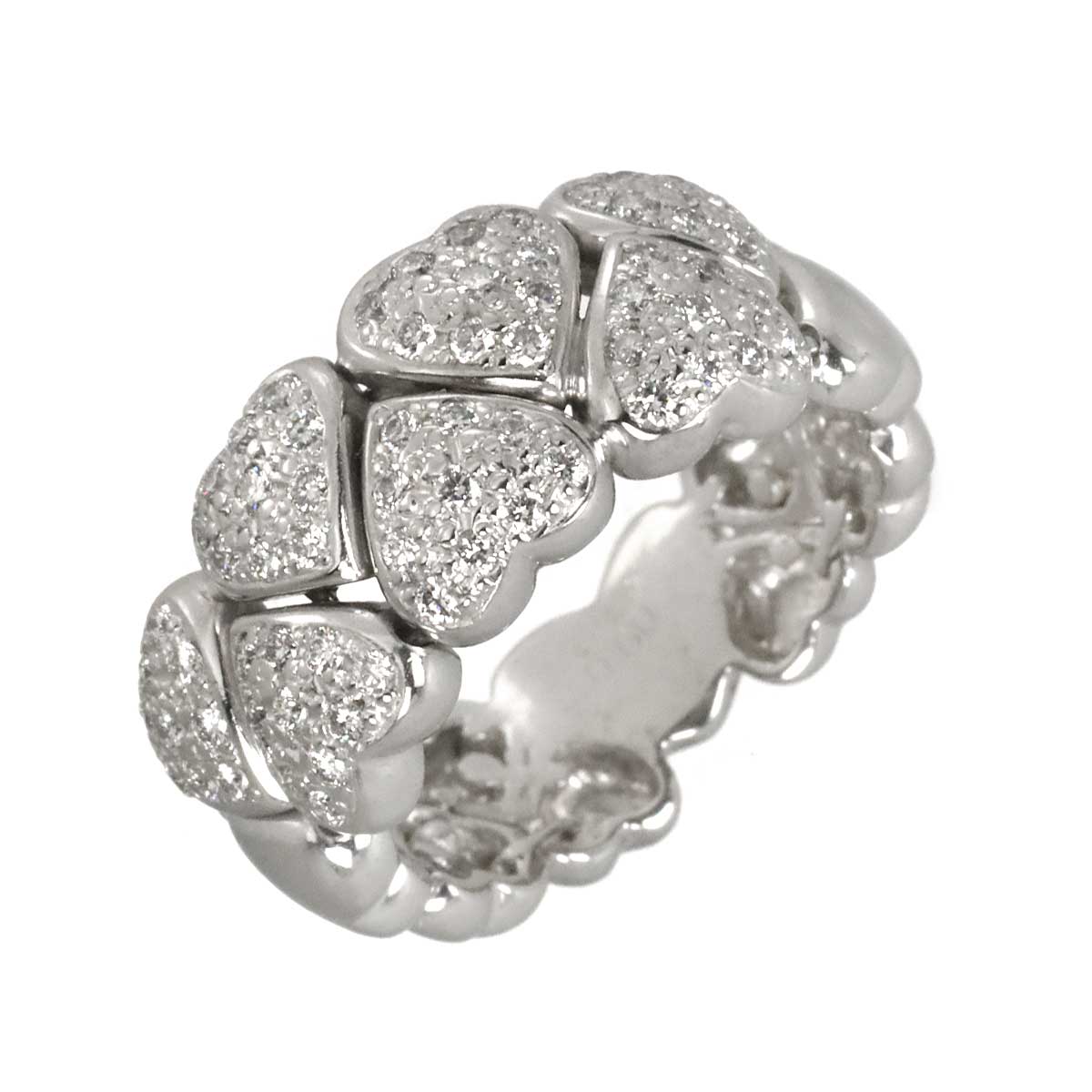 Diamond 0.60ct Ring 18K WG 750 Size6.5-6.75(US)