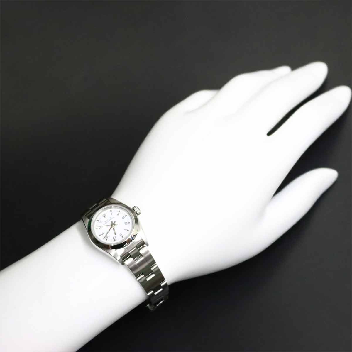 Oyster perpetual 76080 Serial A White Dial Ladies Watch