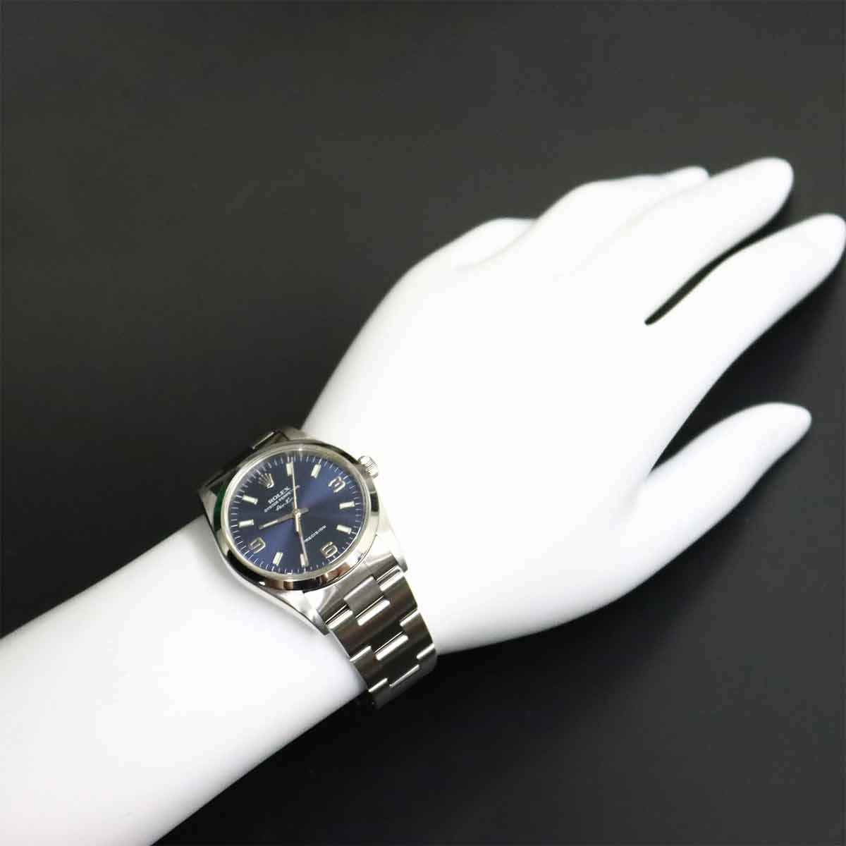 Air King 14000 Serial P Automatic Blue Dial Mens Watch