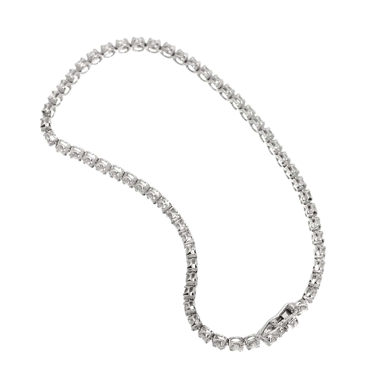 Diamond 2.11ct Bracelet 18K K18 WG White Gold 750