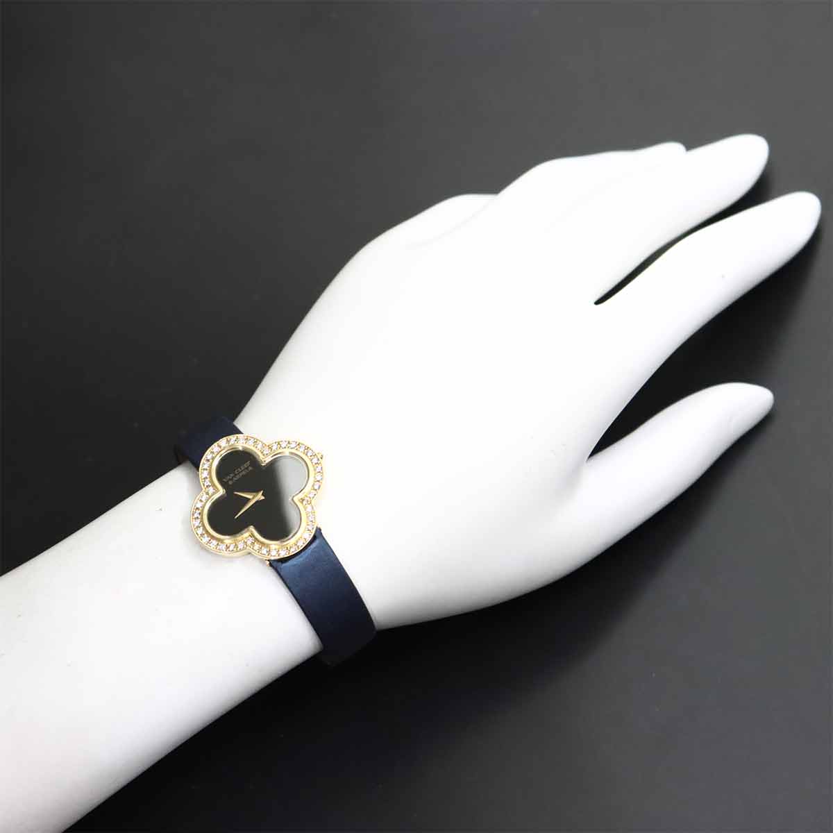 Alhambra Medium VCARN5HZ00 Diamond Black K18YG