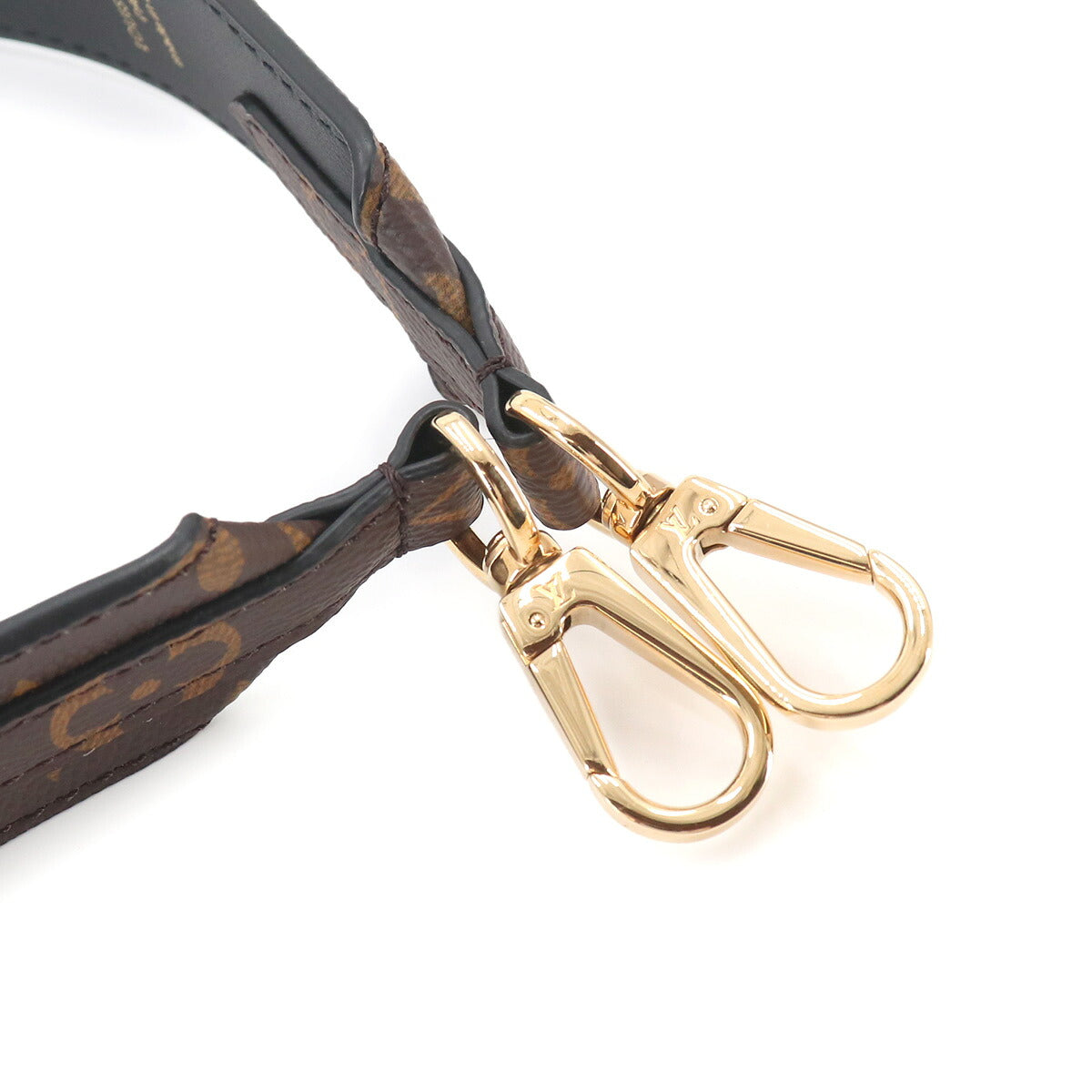 Monogram Shoulder Strap Leather Brown J02288