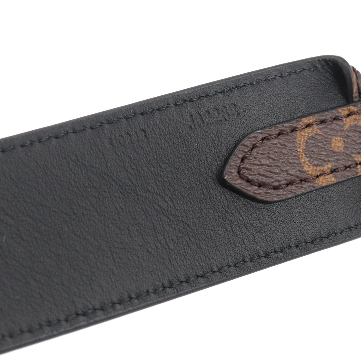 Monogram Shoulder Strap Leather Brown J02288