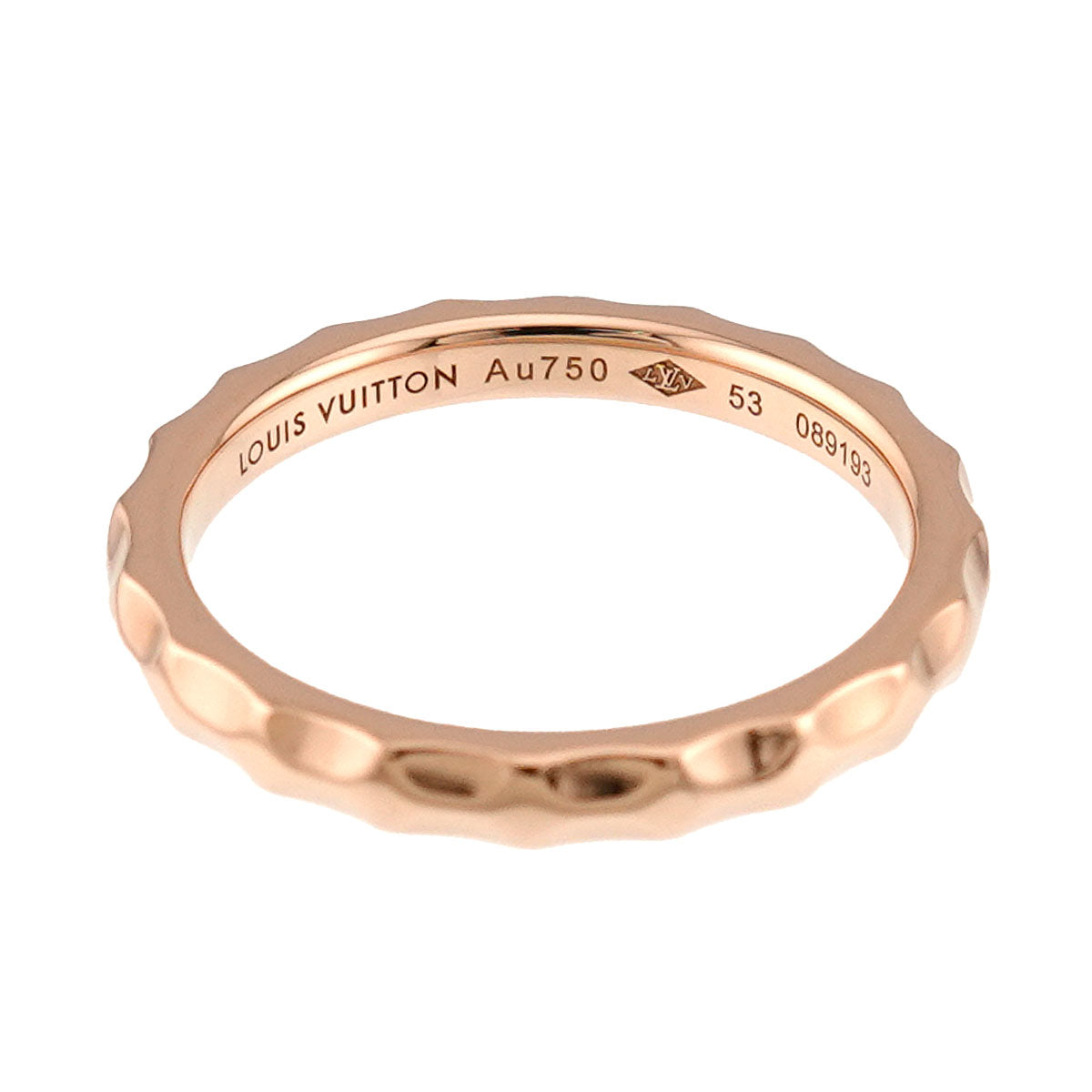 Alliance Monogram Diamond Ring K18 PG Size53 6.25-6.5(US)