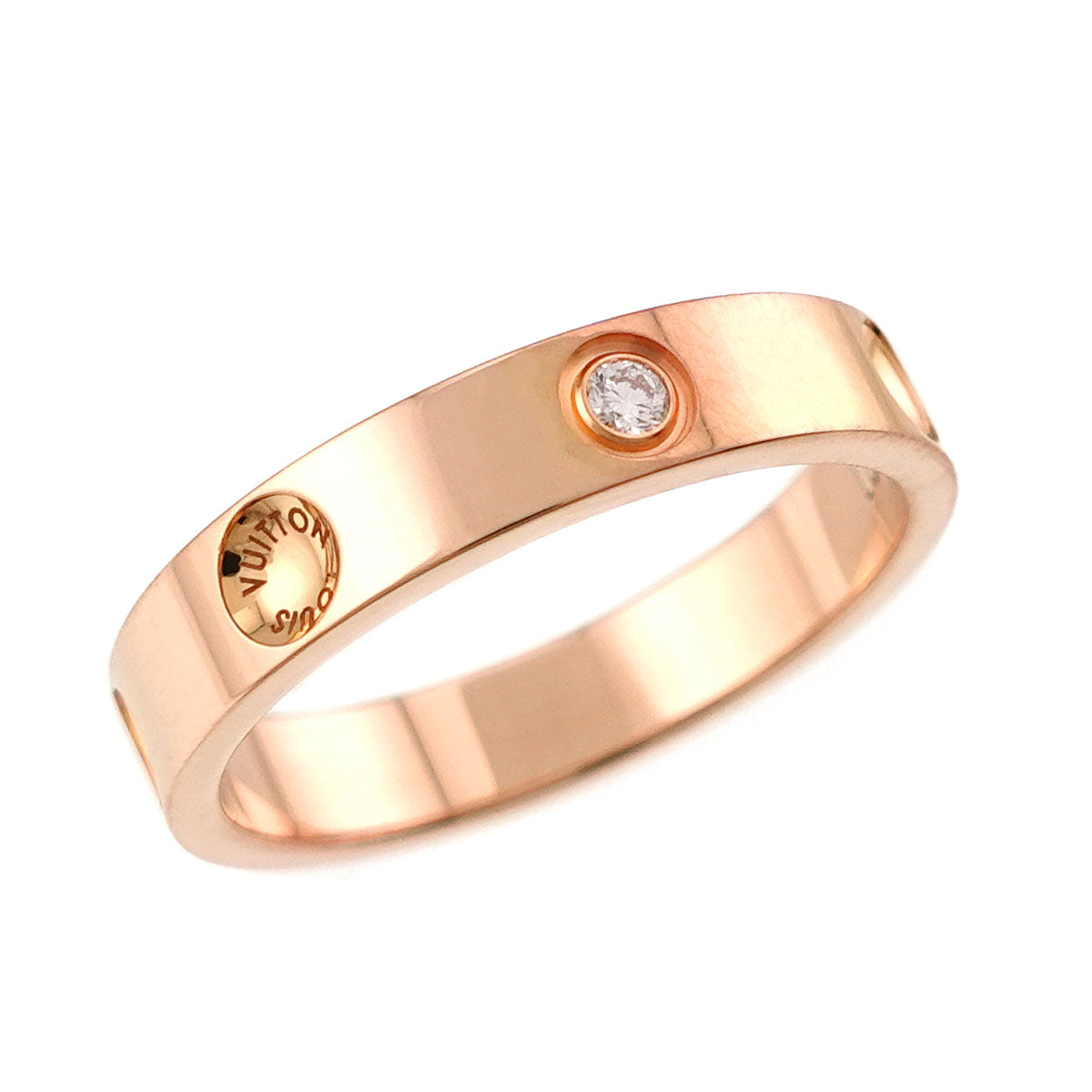 Alliance Anplant Diamond Ring K18 PG 750 Size50 5.25(US)