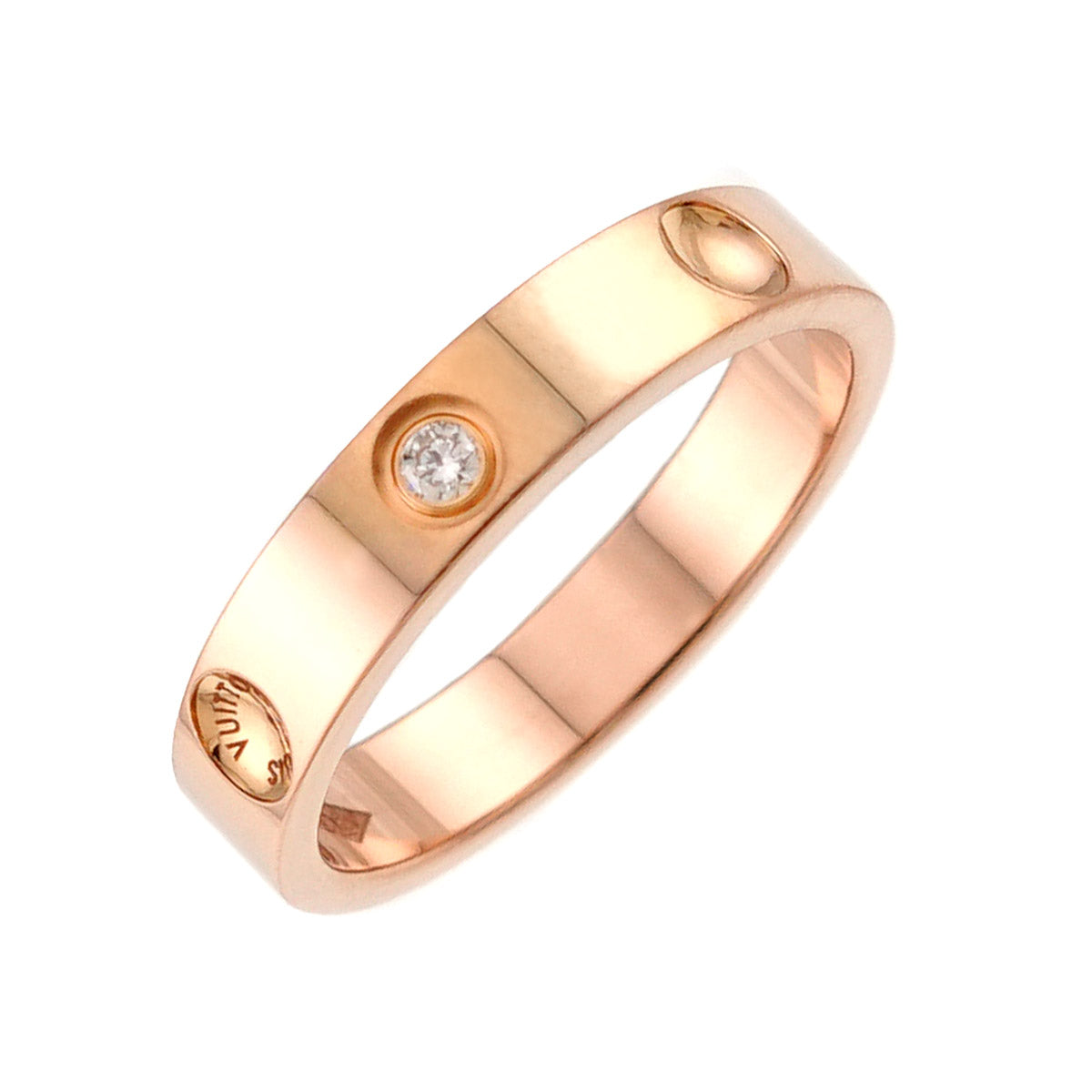 Alliance Anplant Diamond Ring K18 PG 750 Size50 5.25(US)