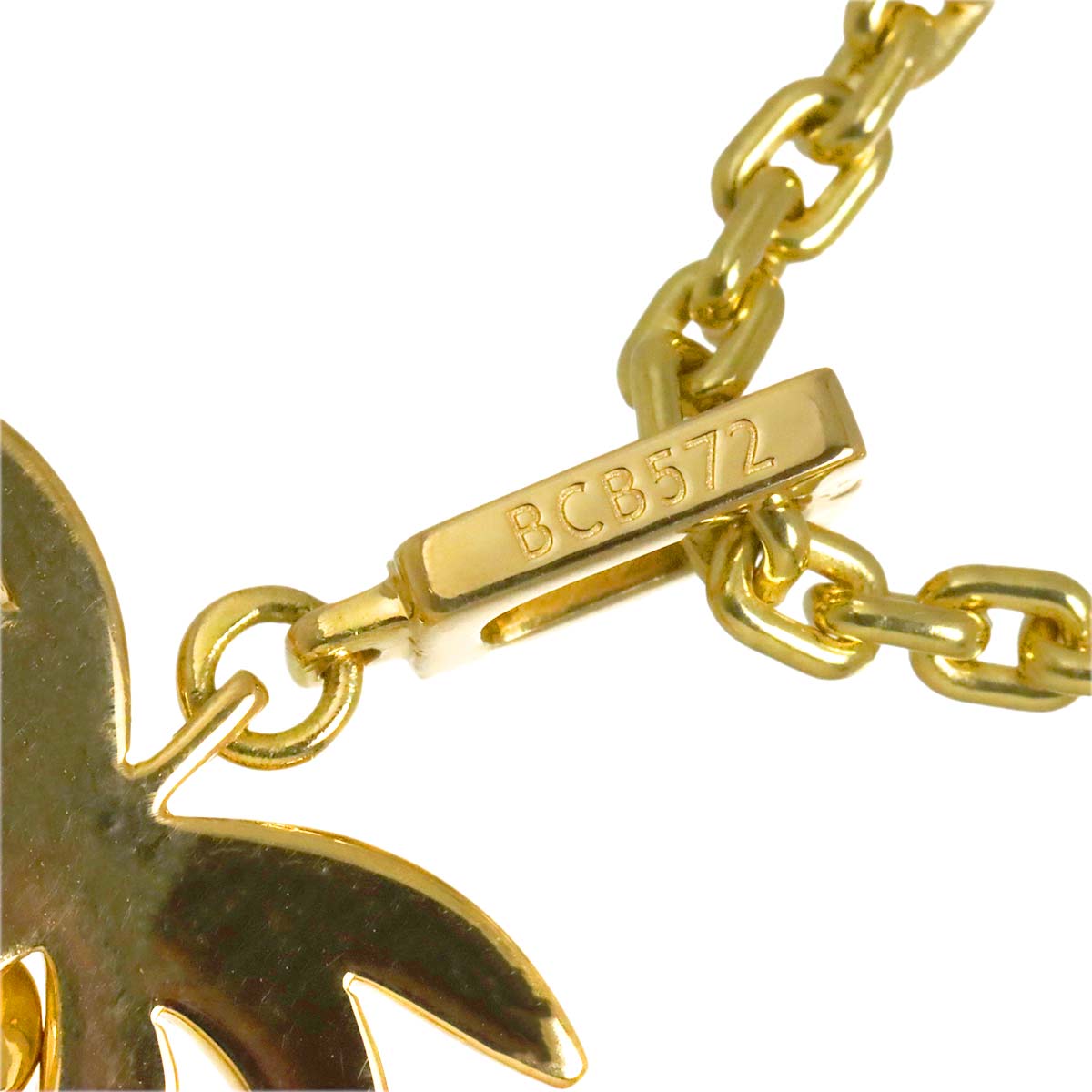 Palm tree Diamond Necklace 18K YG 750