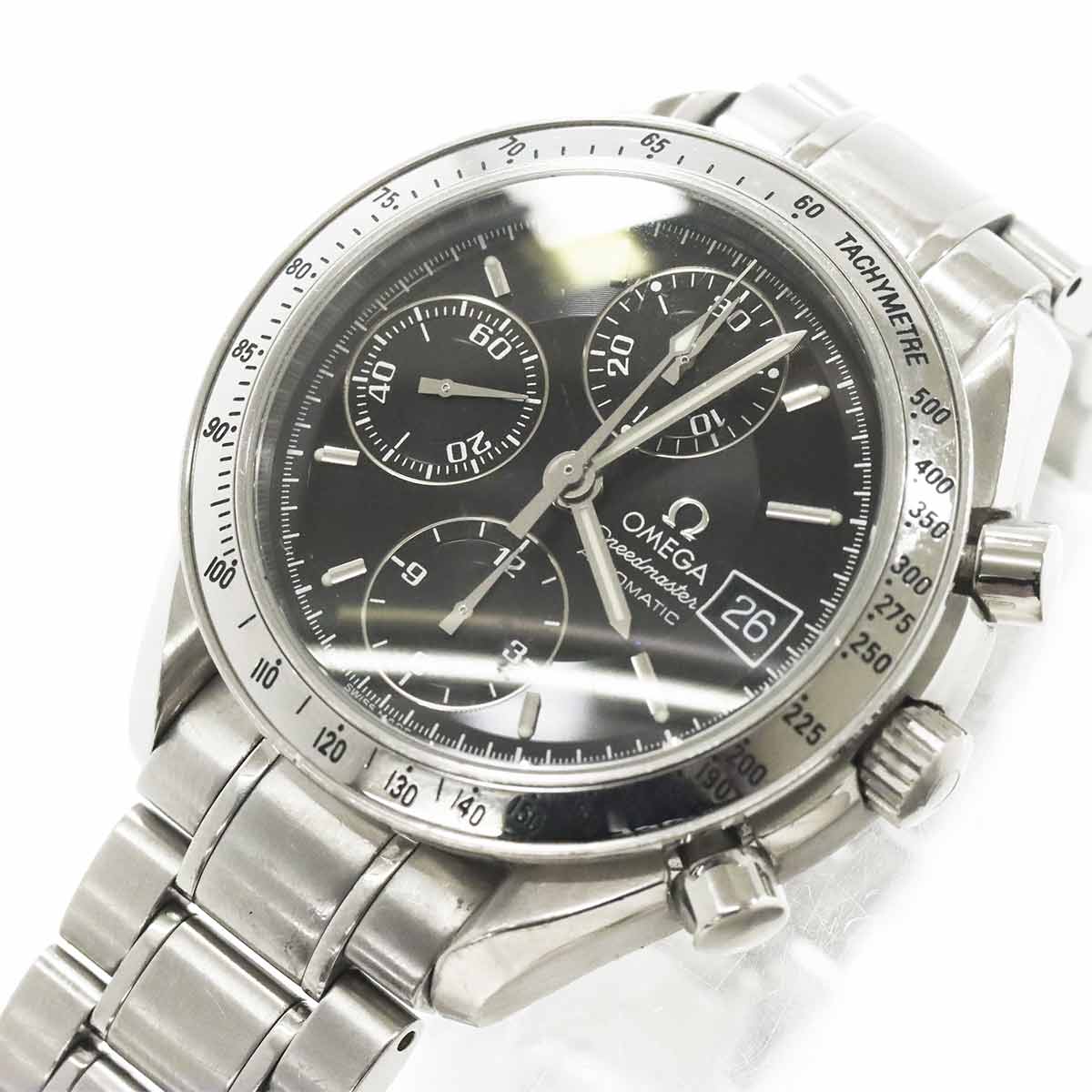 Speedmaster Date 3513 50 Chronograph Automatic Black Dial Mens