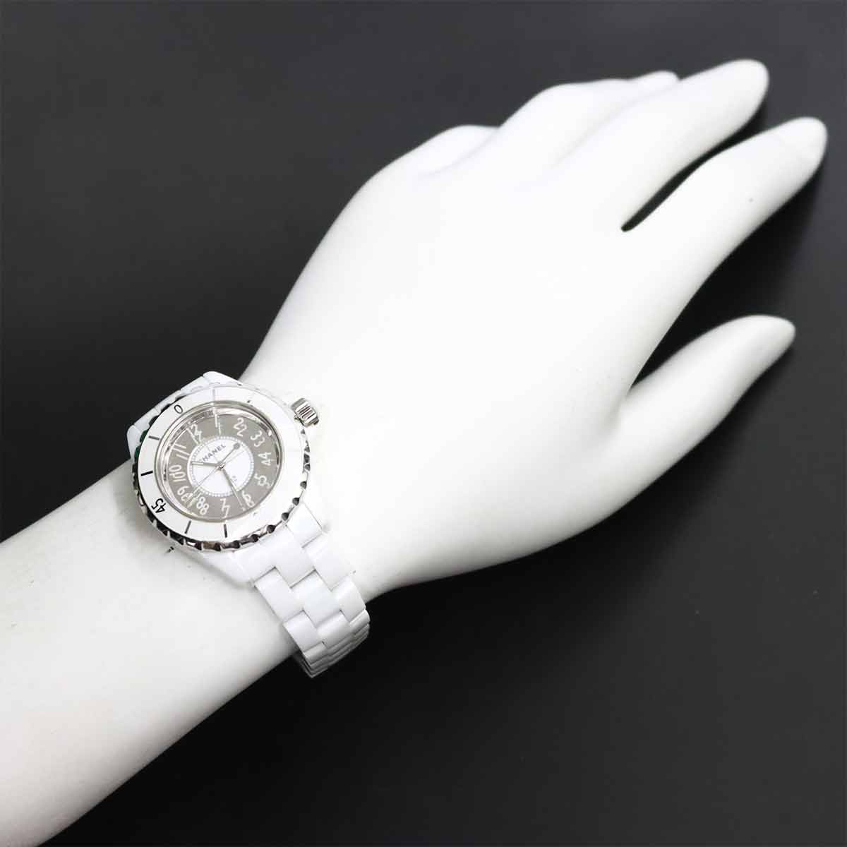 J12 H4861 Ceramic Quartz Mirror Dial Ladies Watch