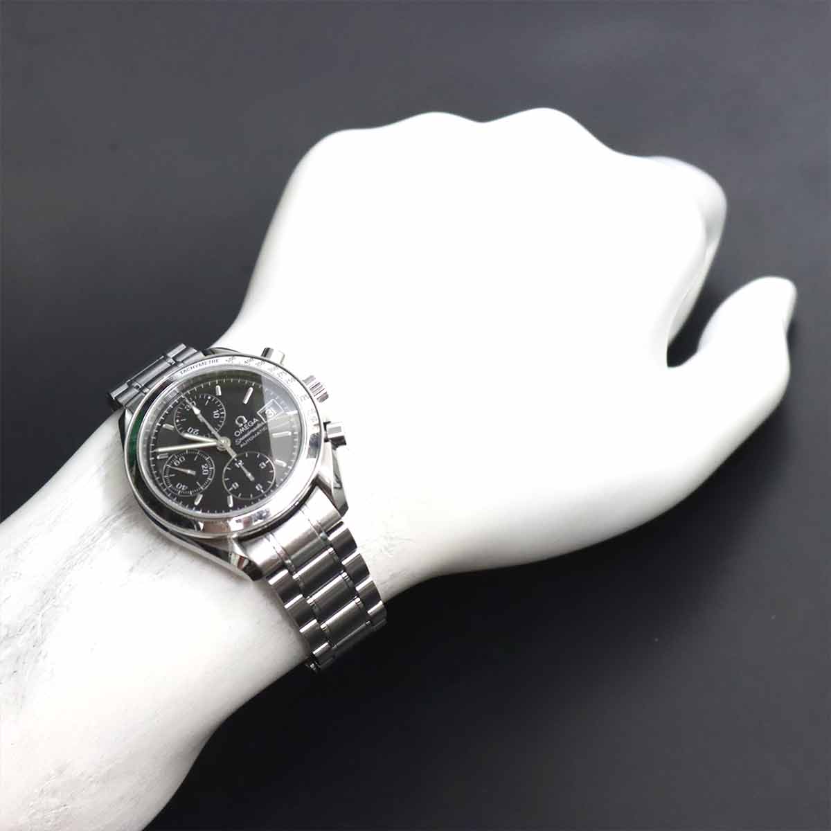 Speedmaster Date 3513 50 Chronograph Automatic Black Dial Mens