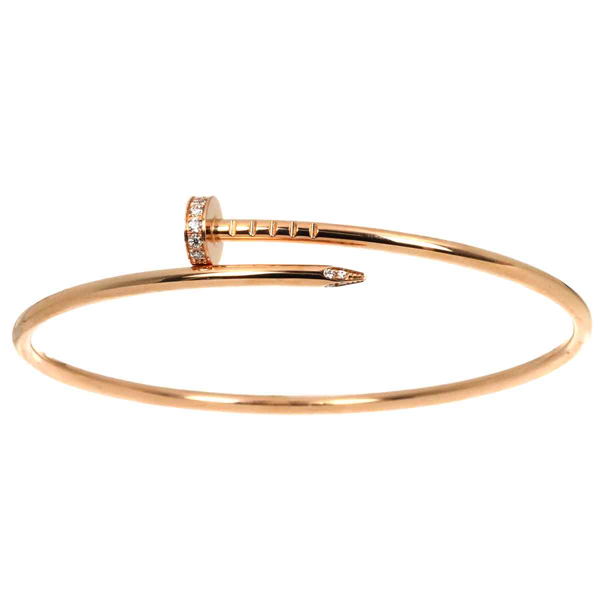 Juste Un Clou Diamond Bracelet SM 18K PG 750 size17
