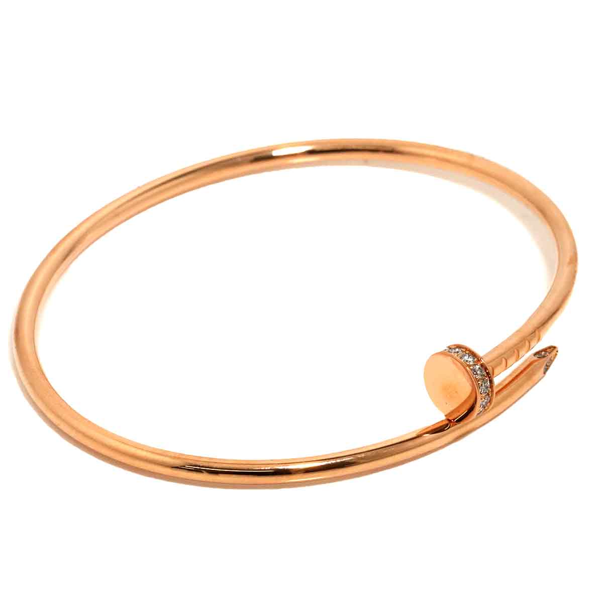Juste Un Clou Diamond Bracelet SM 18K PG 750 size17