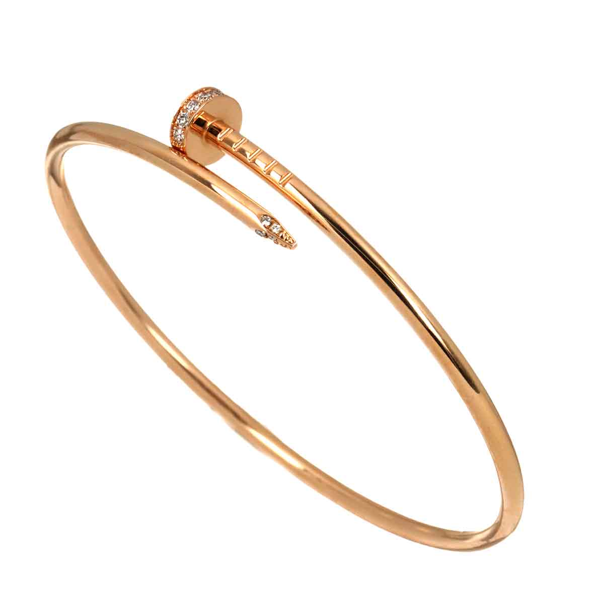 Juste Un Clou Diamond Bracelet SM 18K PG 750 size17