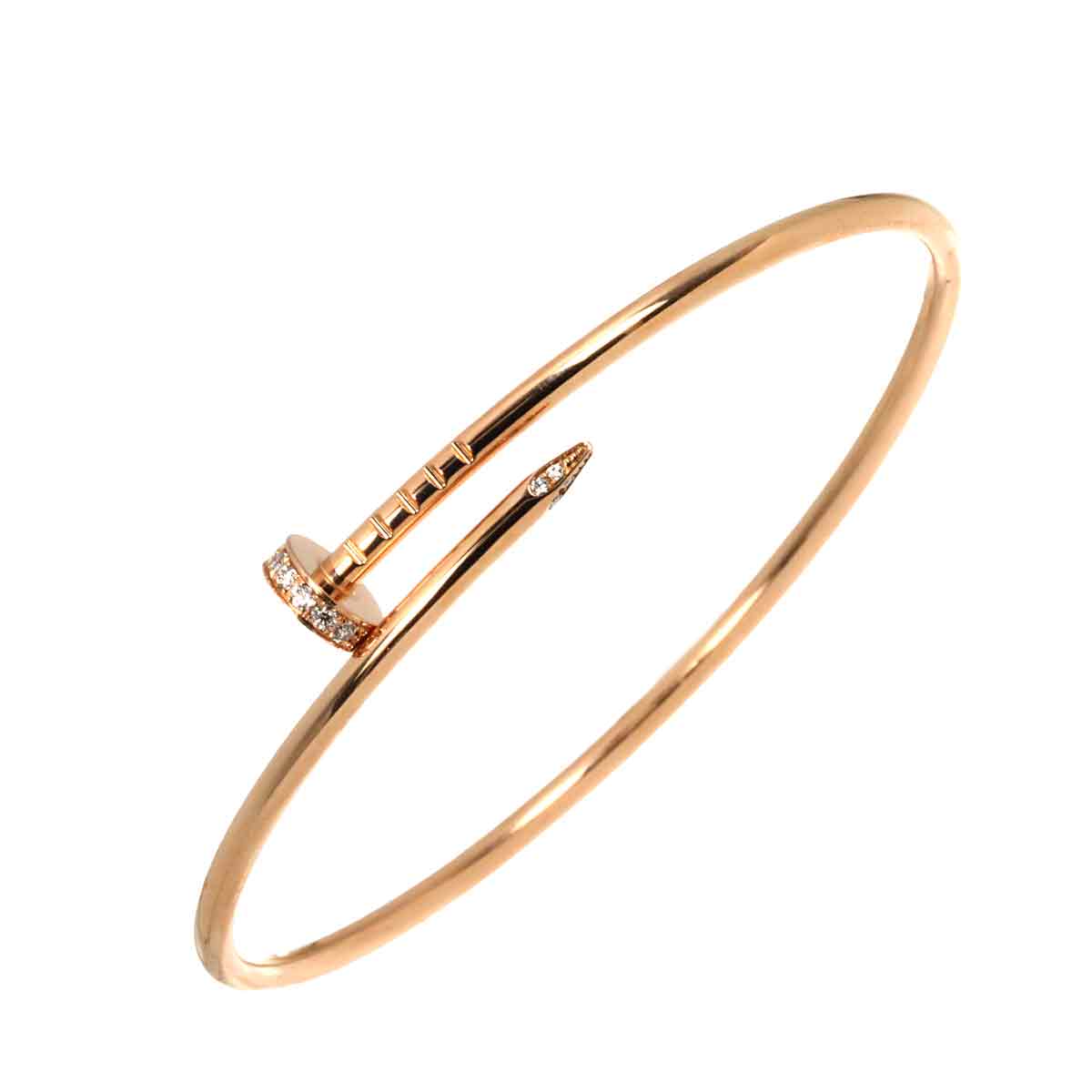 Juste Un Clou Diamond Bracelet SM 18K PG 750 size17