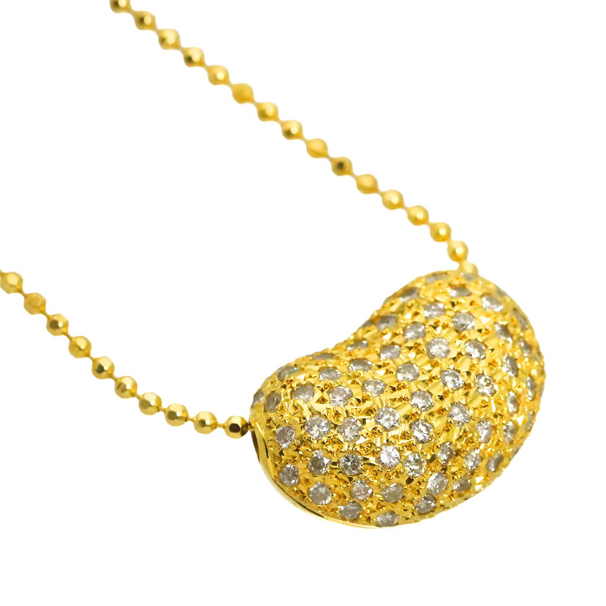 Diamond 1.00ct Necklace 18K YG Yellow Gold 750