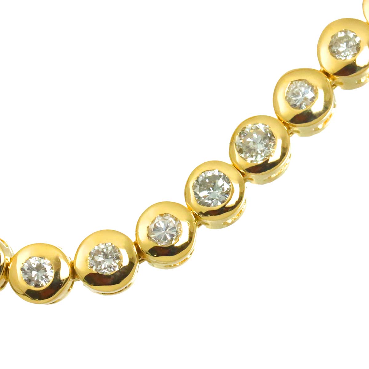 Diamond 1.52ct Bracelet K18 YG Yellow Gold 750