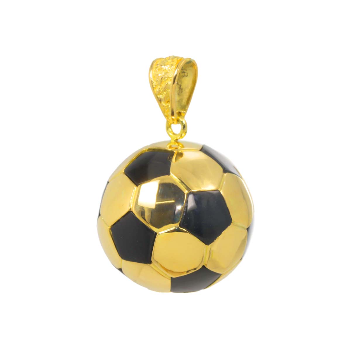 Onyx Pendant 18K YG Yellow Gold 750