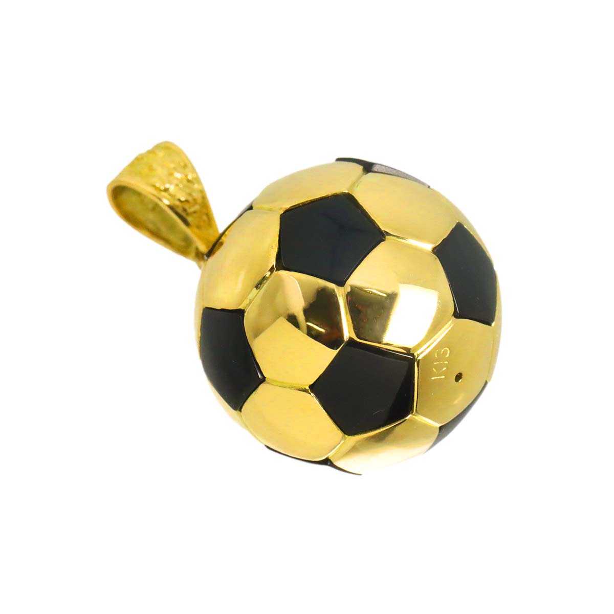 Onyx Pendant 18K YG Yellow Gold 750