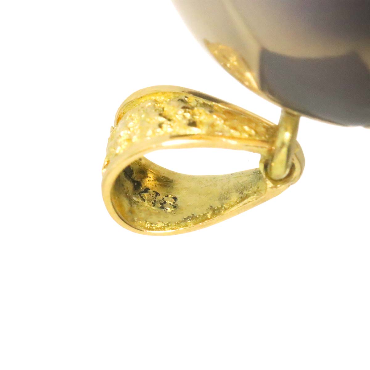 Onyx Pendant 18K YG Yellow Gold 750