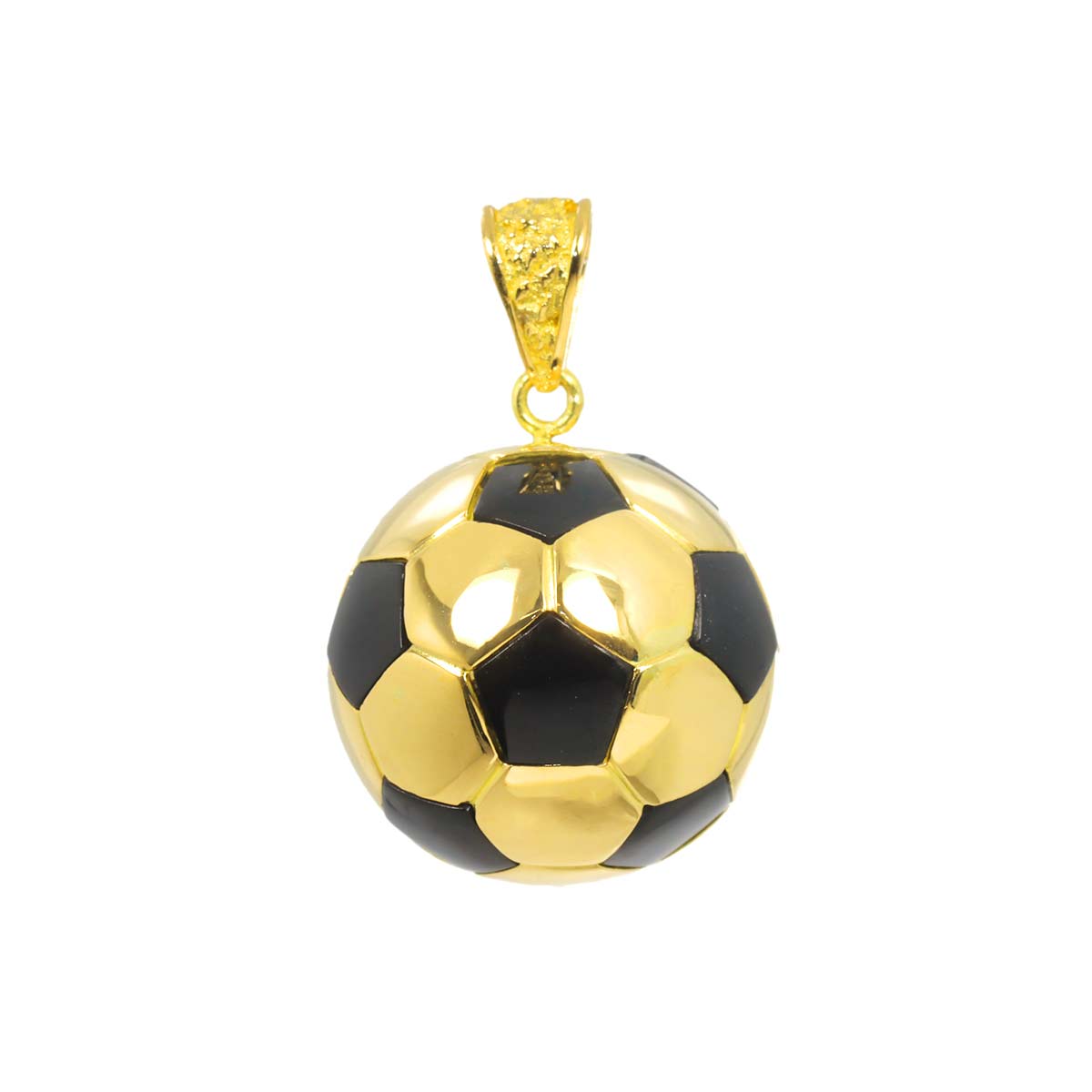 Onyx Pendant 18K YG Yellow Gold 750