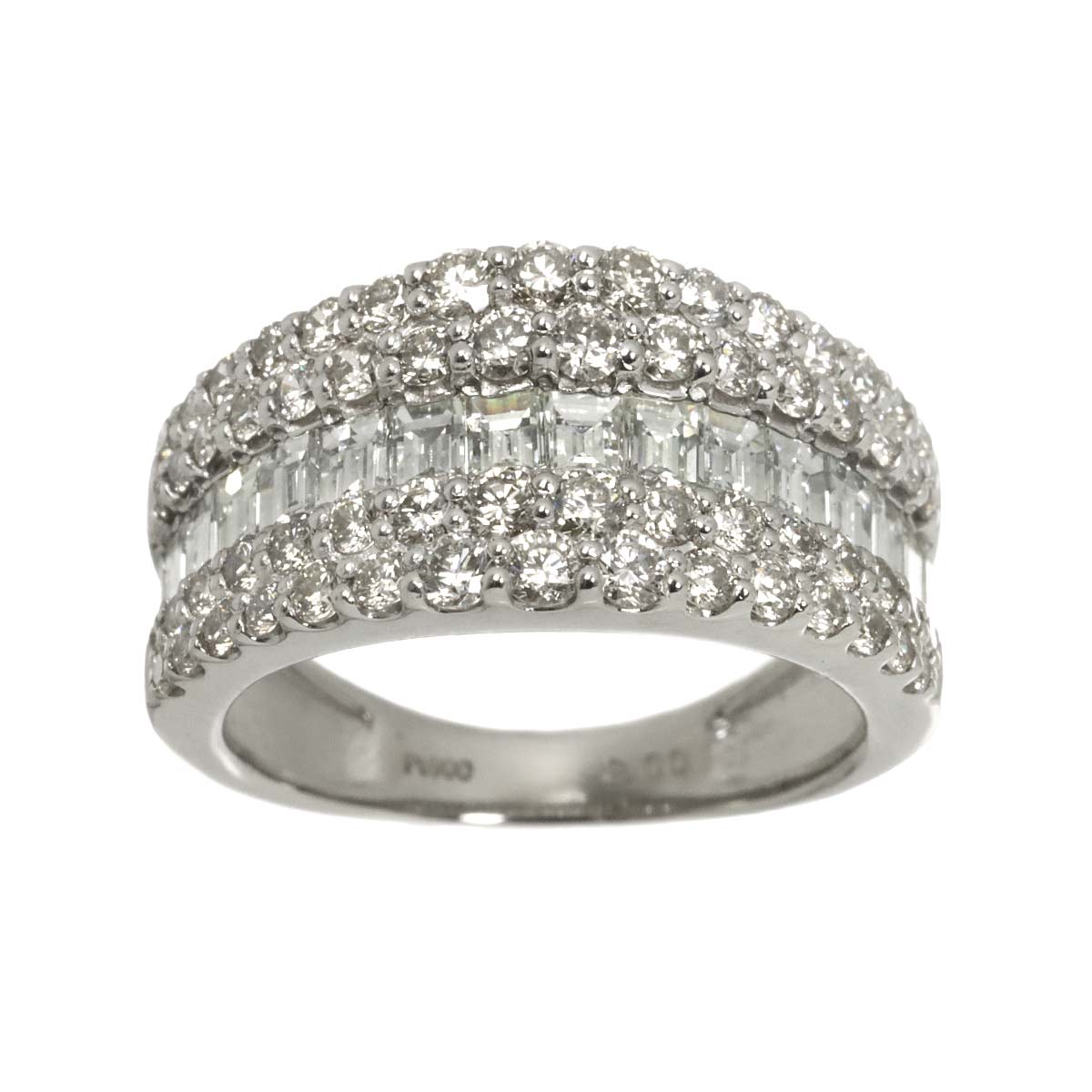 Diamond 2.00ct Ring Pt Platinum size5-5.25(US)
