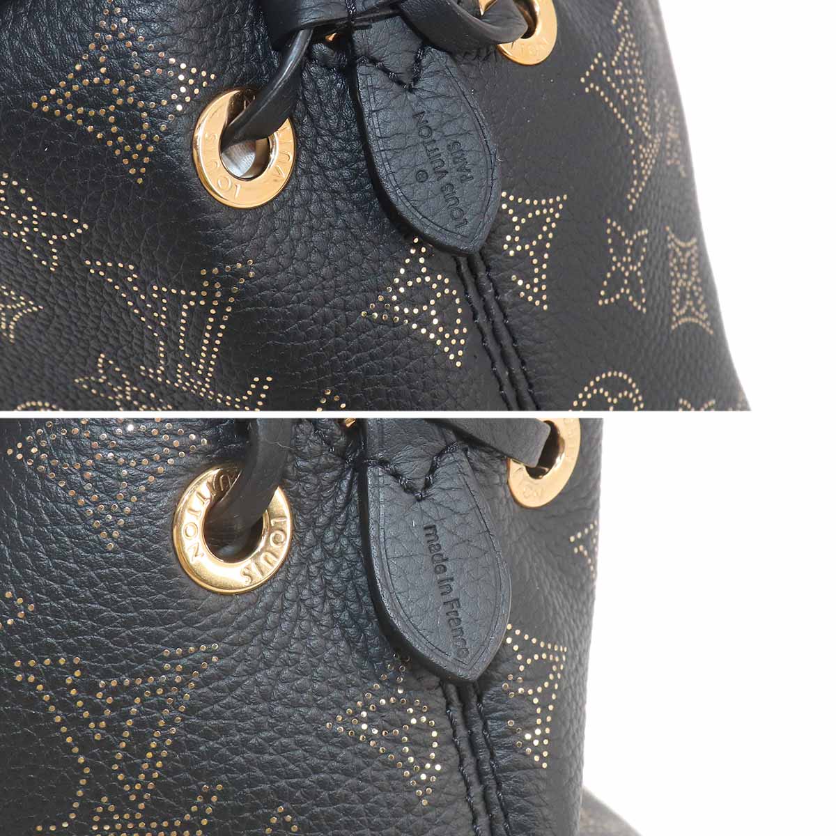 Mahina Bella 2way Shoulder Bag Leather Noir M22392