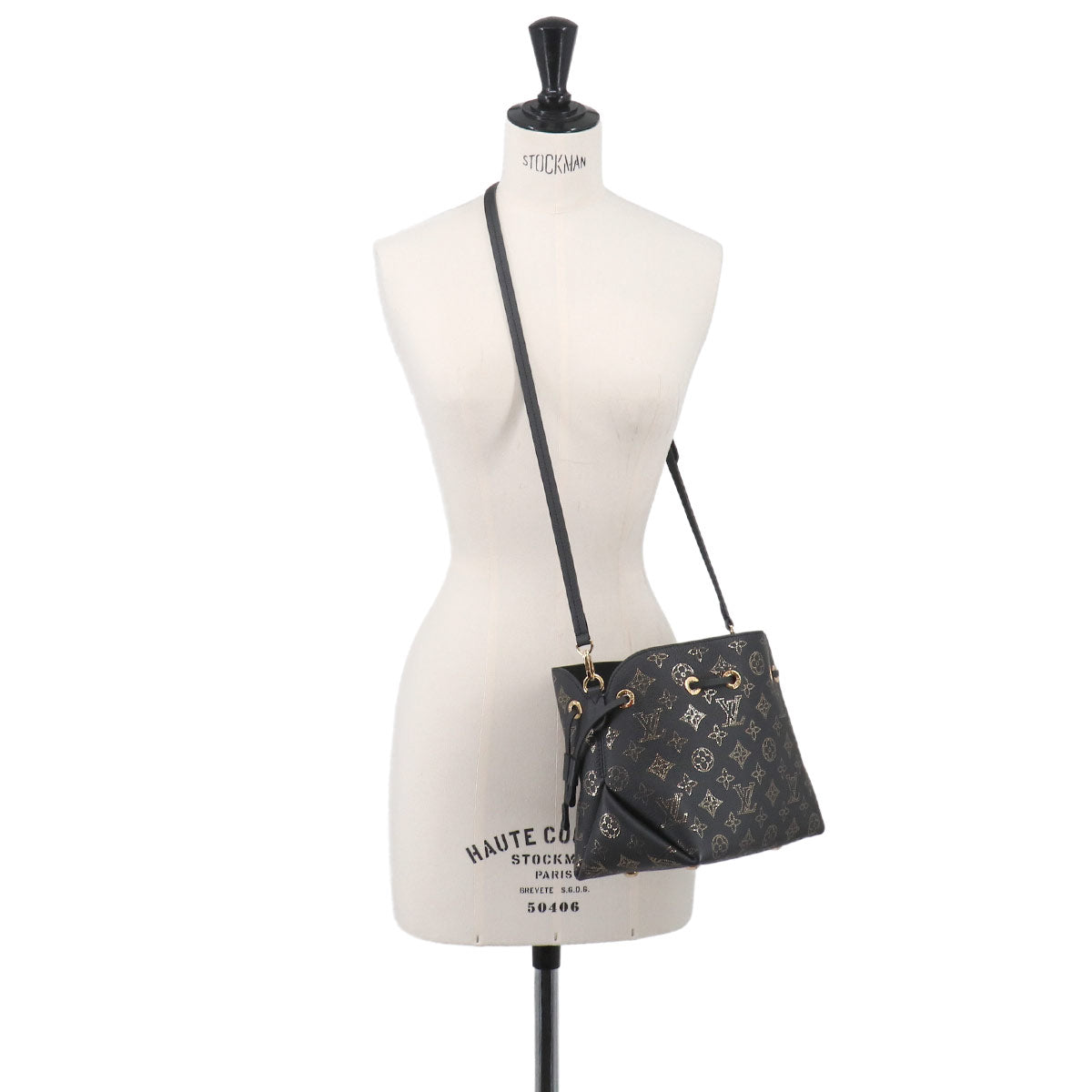 Mahina Bella 2way Shoulder Bag Leather Noir M22392