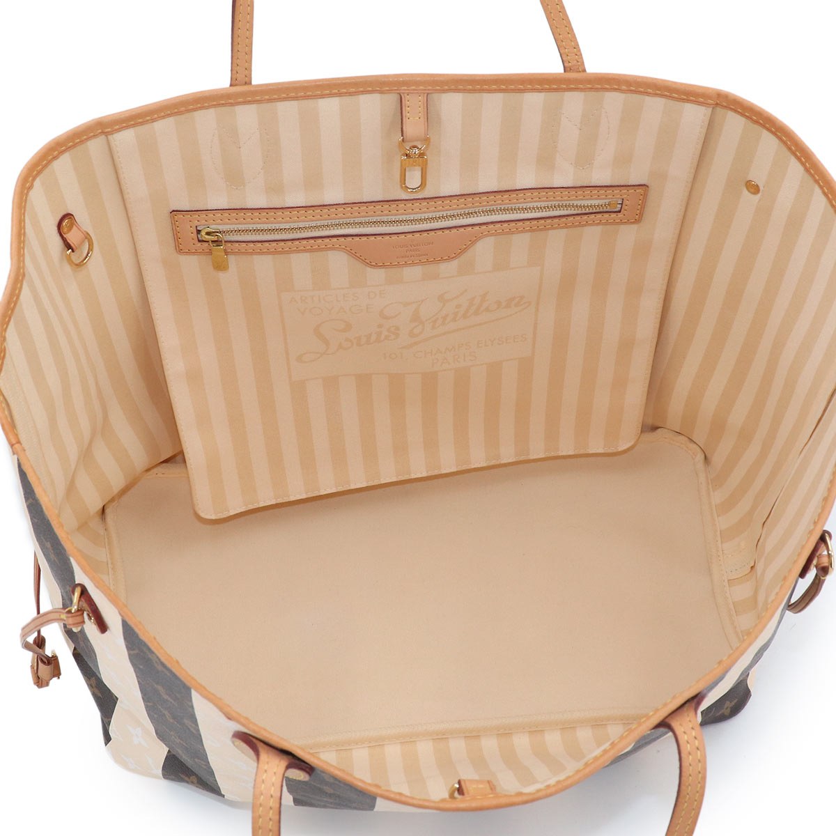 Monogram Rayures Neverfull GM Tote Bag M40561 Purse