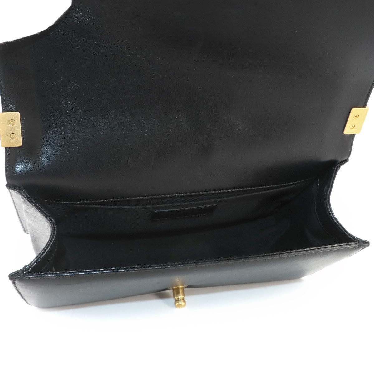 BOY CHANEL Chain Shoulder Bag Leather Black A67086 Purse