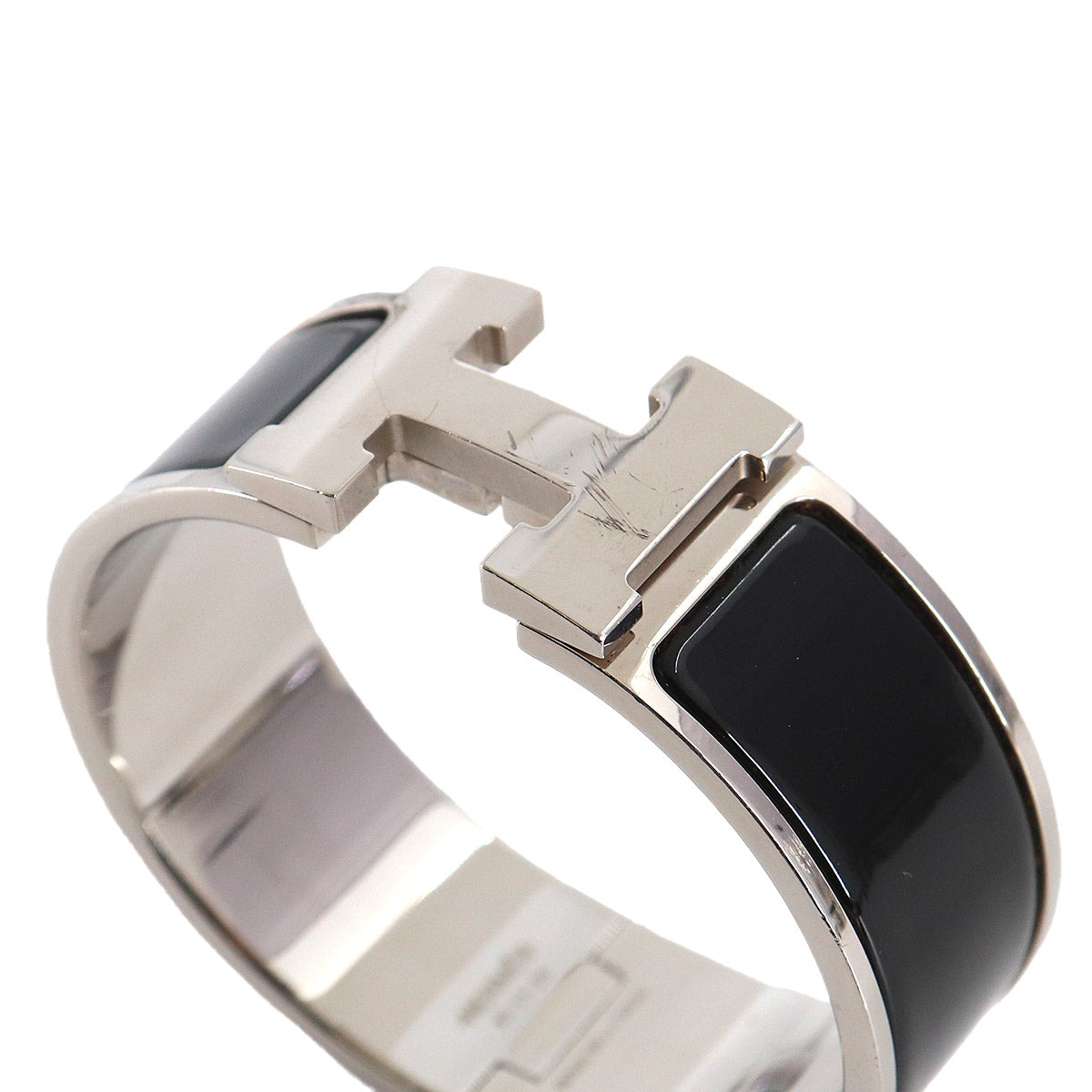 Clic Clac H Bangle Black Silver Accessory