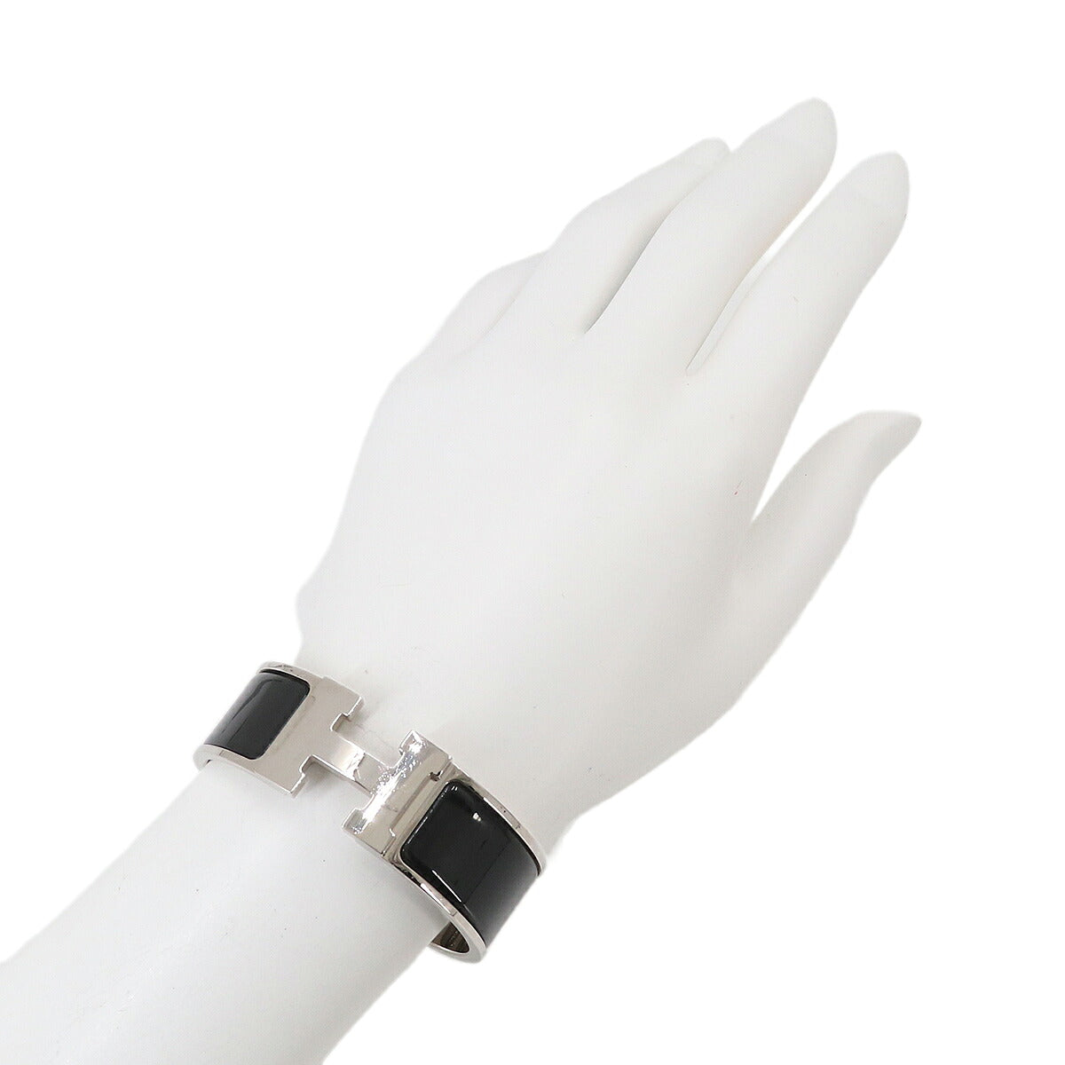 Clic Clac H Bangle Black Silver Accessory