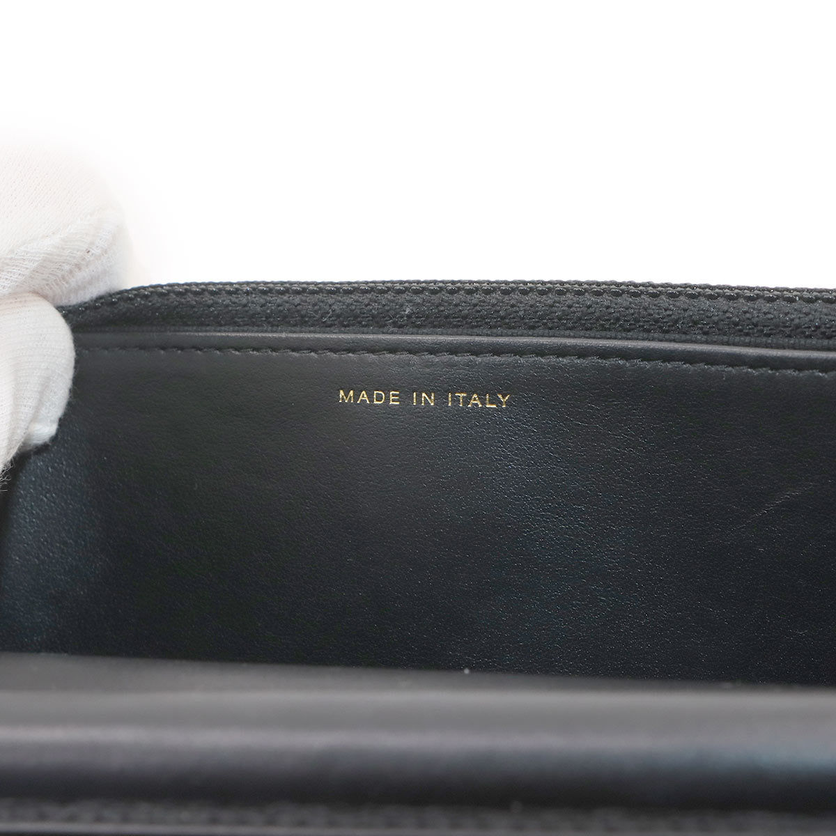 Boychanel Chain Long Wallet Leather Black AP1117 Purse
