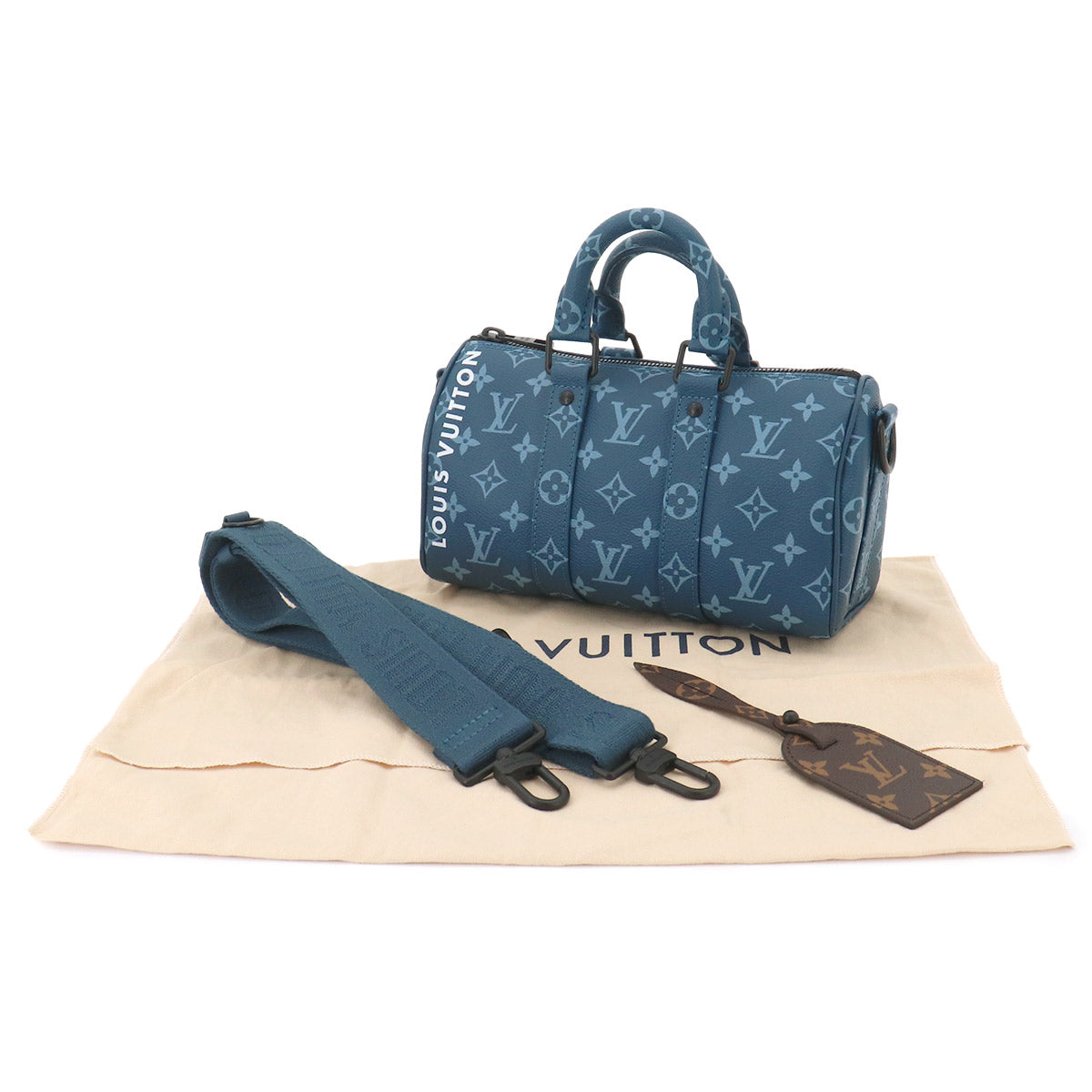 Monogram Keepall Bandouliere 25 Blue M46803