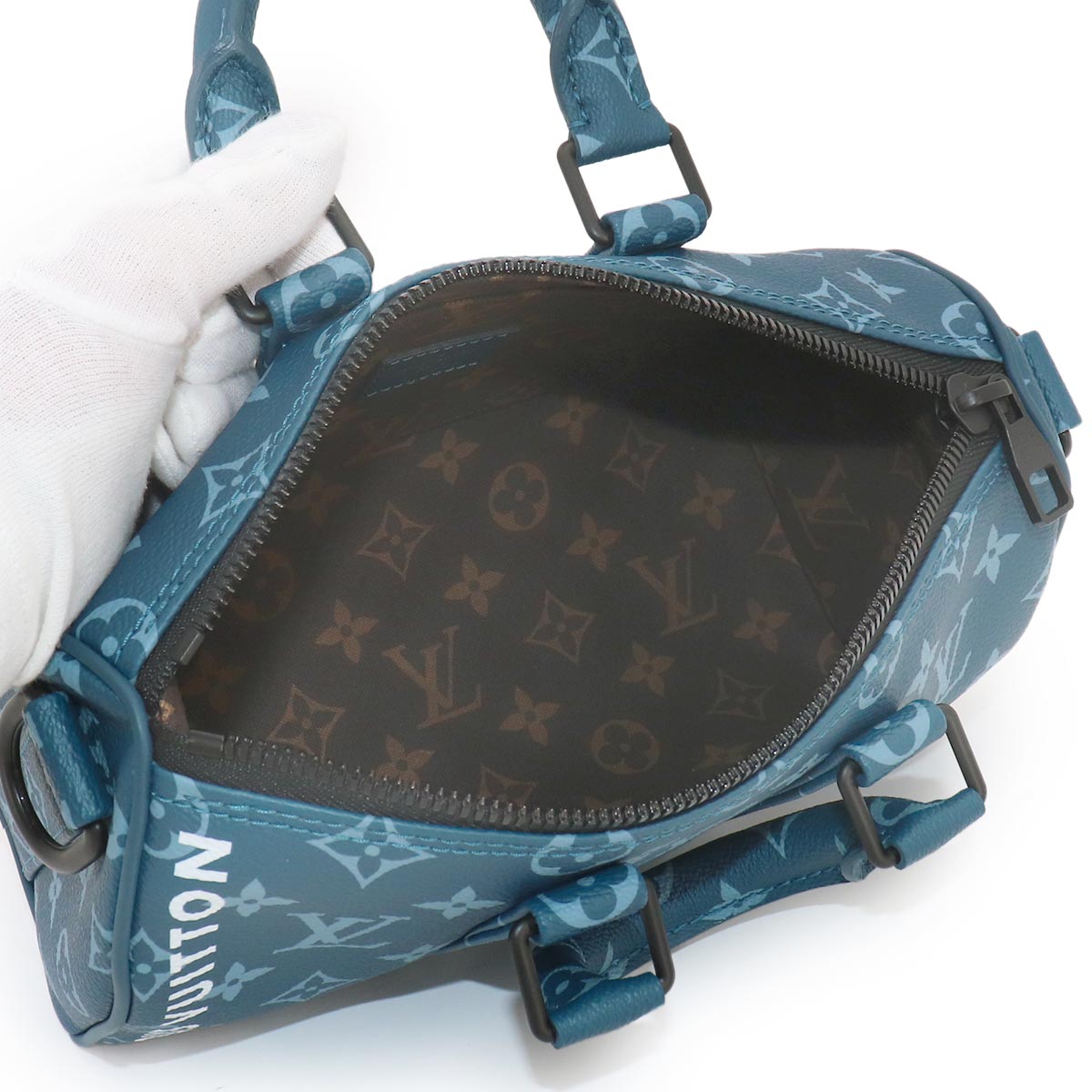 Monogram Keepall Bandouliere 25 Blue M46803