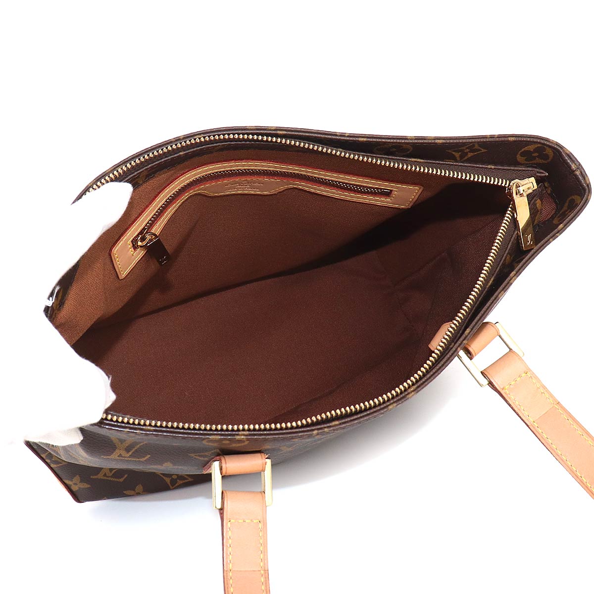 Monogram Cabas Piano Tote Bag Brown M51148 Purse