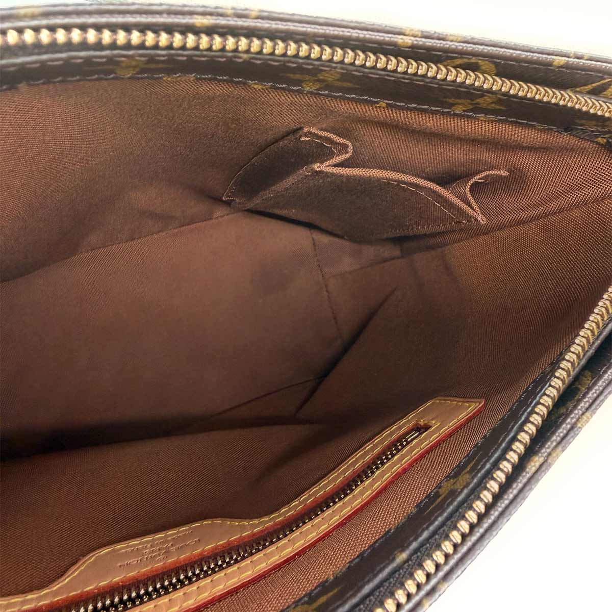 Monogram Cabas Piano Tote Bag Brown M51148 Purse