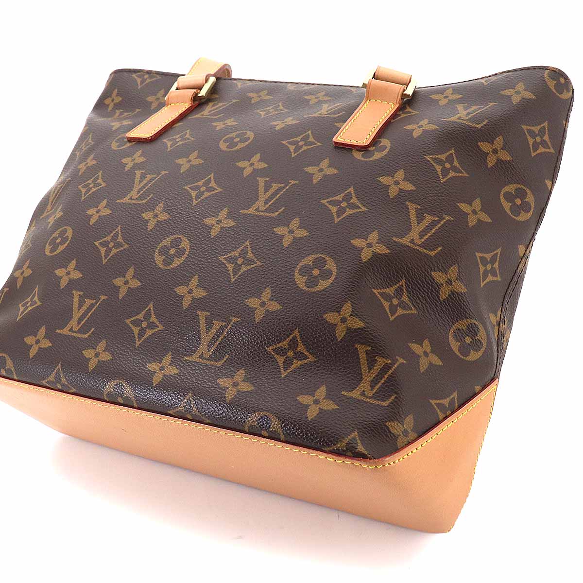 Monogram Cabas Piano Tote Bag Brown M51148 Purse