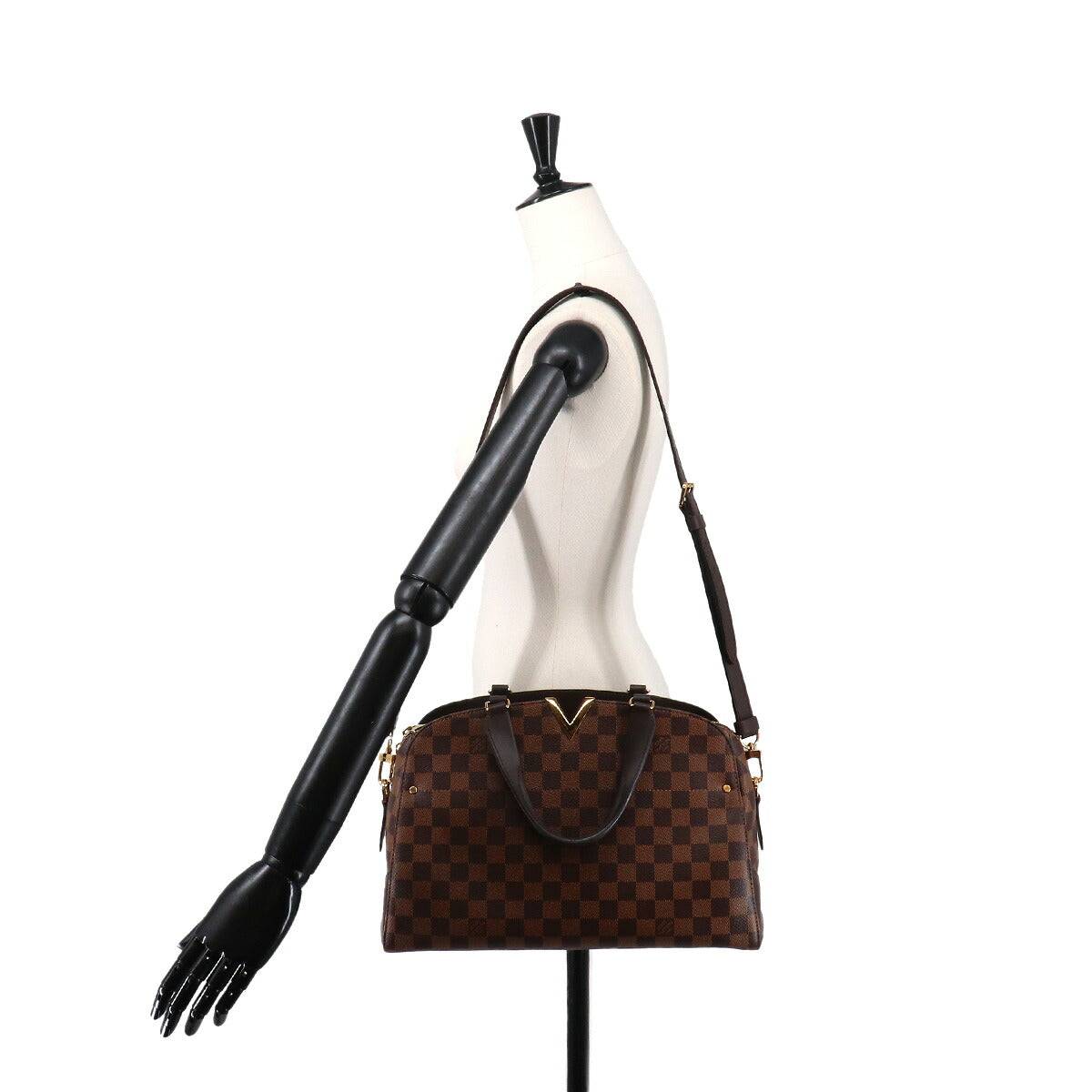 Damier Alma BB Hand Shoulder Bag Ebene N41221 Purse