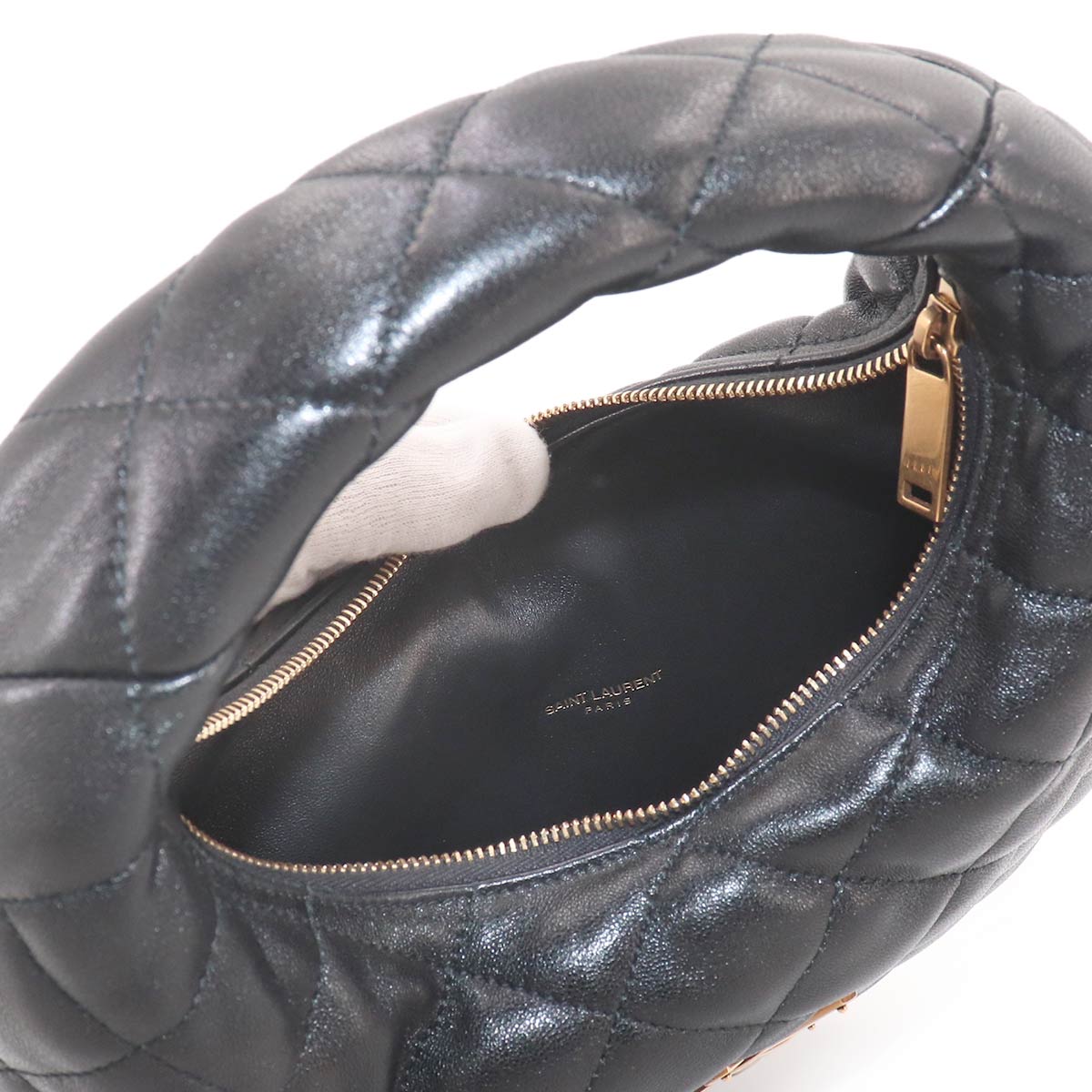 ICARINO Hand Bag Leather Black 851689 Purse