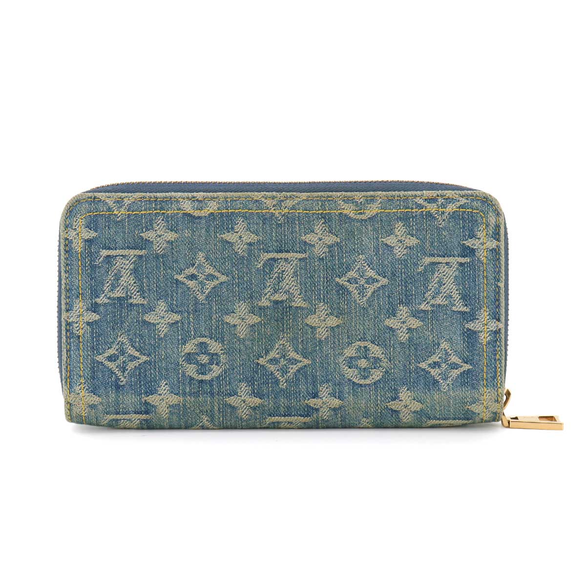LV Remix Monogram Denim Zippy Wallet Blue M82958