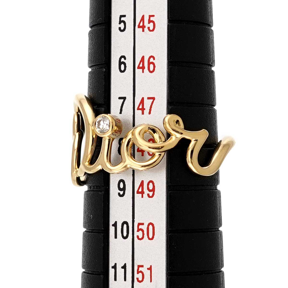 Dioramour Diamond Ring 18K YG size48 4.5(US)