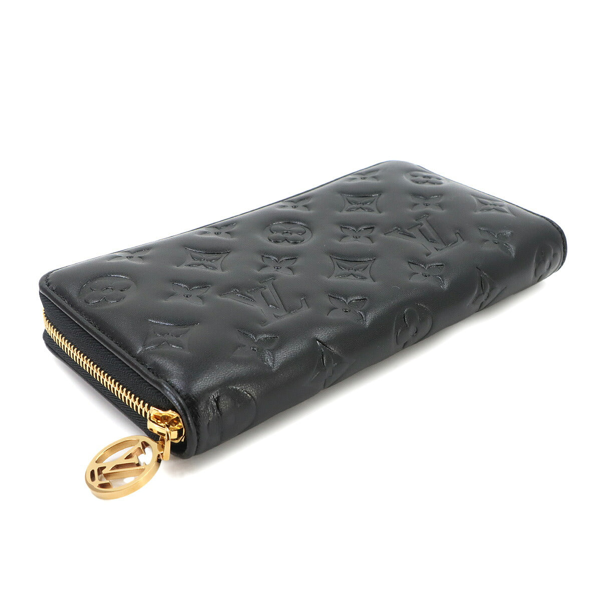 Monogram Coussin Zippy Wallet Leather Noir M81510 Purse